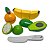 KIT FRUTAS C CORTE ABACATE BANANA LARANJA LIMAO - Imagem 1