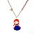 COLAR FASHION GIRL PRINCESA ANNA COM BOLINHAS - Imagem 1