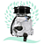 Compressor Scroll Chevrolet Tracker 1.8 Gasolina Prisma 2013>/Spin/Onix/Sonic1.8/Cobalt 1.8 - Imagem 2
