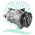 Compressor Mahle Cvc Gm S10/Blazer 2.4/2.8 01A.(ACP 203) - Imagem 2