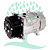 Compressor Denso 7H15 Orelha New Holland TL / TM 8PK 24v Saida 8/10 - Imagem 1