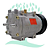 Compressor Unicla UX-200 Volare/Agrale Polia 8PK 24V - Imagem 2