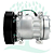 Compressor Sanden 7H15 4358 Caminhão DAF XF FTS 480 2021> - 24 Volts Polia 8pk - Imagem 2