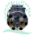 Compressor Sanden 8144 Case 821/W20E/621/721/821/921/Dynapac CA250/ New Holland W130/W170/W190/W230/Tector 260E 24V - Imagem 2