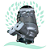 Compressor Modelo Valeo Renault Logan / Sandero 1.0 2014 Até 2018 - 12 Volts Polia 4pk - Imagem 2