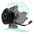 Compressor Calsonic Nissan Kicks 1.6 2016 Até 2019/ Renault Sandero/ Logan/ Duster/ Captur 2017 Até 2019 Motor 1.6 - Imagem 1