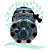 Compressor Sanden 7H15 4470 Caminhão DAF XF105 410/ 460/ 510/ CF360/ CF410 Até 2020 - 24 Volts Polia 7pk 140mm - Imagem 2