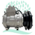 Compressor 10PA15C Maquina Komatsu PC400 Polia 1B 24V - Imagem 2