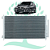 Condensador Honda Civic 1.8 2.0 2012 á 2016 - Imagem 1