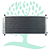 Condensador Honda Fit C/Filtro 2009 - Imagem 2