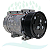 Compressor Sanden 7H15 8275 / 8295 Caminhão Scania 2013> 24v Polia 10PK - Imagem 2