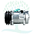 Compressor Sanden 7H15 8045 Orelha Volvo Pá Carregadeira L70/L90/L110/L220/L330/L180 EC210 2A 132MM 24V - Imagem 2