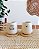 Dupla de Canecas 260ml com Pires Bambu Fé e Café - Imagem 1