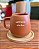 Caneca Café Forte Dia Leve 150ml Com Pires Cor Cerâmica - Imagem 1