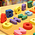 Kit Didático Letras Montessori + Foguete Madeira Magnético - Imagem 2