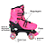 Patins Infantil Quad com Rodinhas que Brilham — Aventura Iluminada - Kit Segurança com Capacete - Tamanho M (32 ao 35) - Imagem 4