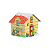 Casinha Para Colorir em madeira 3D Cozy & Comfy - Imagem 2
