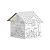 Casinha Para Colorir em madeira 3D Cozy & Comfy - Imagem 4