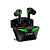 Fone Bluetooth Gamer Sem Fio com Led It-blue Le-2406 - 8 Horas de Bateria - Preto com verde - Imagem 1