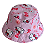 Chapéu Infantil bucket  rosa estampado Hello Kitty - Imagem 2
