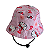 Chapéu Infantil bucket  rosa estampado Hello Kitty - Imagem 3