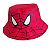 Chapéu Infantil bucket vermelho estampado Homem Aranha - Imagem 1