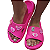 Chinelo Nuvem Slide Pink em EVA com 03 Pins à sua escolha - Imagem 3