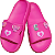 Chinelo Nuvem Slide Pink em EVA com 03 Pins à sua escolha - Imagem 4