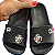 Chinelo Nuvem Slide Preto em EVA com 02 Pins à sua escolha - tema futebol - Imagem 3