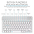 Kit Teclado Mouse Sem Fio Bluetooth Compacto Wireless Colorido Recarregável - Imagem 7
