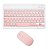 Kit Teclado Mouse Sem Fio Bluetooth Compacto Wireless Colorido Recarregável - Imagem 12