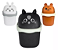 Mini Lixeira Fofa de Gatinho Multiuso Presente Infantil Quarto Crianças - Imagem 1