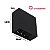 Arandela LED 4W 3000K Quadrado Facho Duplo Ajustável Preto - Gaya - Imagem 2