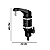 TORNEIRA.ELETRICA. FAME ELEGANCE 5400W PRETO 3995 - Imagem 2