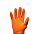 LUVA DOMEST KALIPSO LATEX ORANGE M - Imagem 2