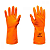 LUVA DOMEST KALIPSO LATEX ORANGE M - Imagem 1