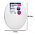 KIT 3 ASSENTO ATLAS ALMOFADADO CLASSICO BRANCO - Imagem 2