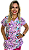 Blusa Scrub Pijama Cirúrgico Estampado Enfermagem Pediatria - Imagem 3