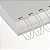 KIT C/03 UNIDADES - Wire-o/Garra Duplo Anel A4 passo 2X1 - BRANCO - Imagem 2