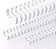 KIT C/03 UNIDADES - Wire-o/Garra Duplo Anel A4 passo 2X1 - BRANCO - Imagem 1