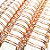 KIT C/03 UNIDADES - Wire-o/Garra Duplo Anel A4 passo 2X1 - ROSE GOLD - Imagem 1