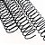 kIT C/ 03 - Espiral de Aço para Encadernação Revestido em Nylon 1/1'' (200 fls) Passo 3x1 - PRETO - Imagem 1