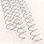 KIT C/3 - Espiral de Aço para Encadernação Revestido em Nylon 1/2'' (100 folhas) Passo 3x1 - BRANCO - Imagem 1
