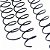 KIT C/3 - Espiral de Aço para Encadernação Revestido em Nylon 1/2'' (100 folhas) Passo 3x1 - PRETO - Imagem 1