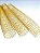 KIT C/03 - Espiral de Aço p/ Encadernação Revestido em Nylon 1 3/4'' (400 fls) Passo 4X1 - DOURADO - Imagem 1