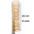 KIT C/03 - Espiral de Aço p/ Encadernação Revestido em Nylon 2 1/4'' (500 fls) Passo 4X1 - DOURADO - Imagem 2