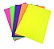 Kit Papel Fluorescente Neon A4 - 180g ( Luz Negra) - 5 folhas sortidas - Imagem 1