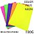 Kit Papel Fluorescente Neon A4 - 180g ( Luz Negra) - 5 folhas sortidas - Imagem 1