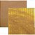 Papel Scrapbook Listras Dourado FD Kraft Metalizado 30,5 x 30,5cm - Imagem 2