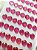 Cartela de Adesivos Strass PINK 12mm para Personalizar Lembrancinhas, Agendas - Imagem 2